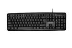 Tastatura Spacer SPKB-520 cu fir, USB, 104 taste, anti-spill, negru