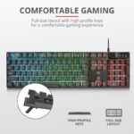 Tastatura Trust GXT 835 Azor, gaming, neagra - TR-23651