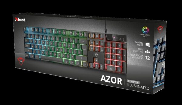 Tastatura Trust GXT 835 Azor, gaming, neagra - TR-23651