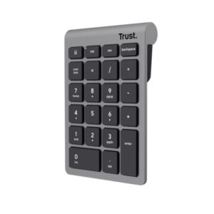 Tastatura Trust numerica wireless Xalax, numar taste 22, gri - TR-25709