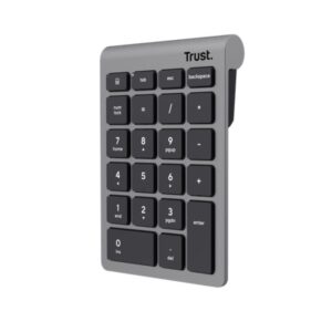 Tastatura Trust numerica wireless Xalax, numar taste 22, gri - TR-25709