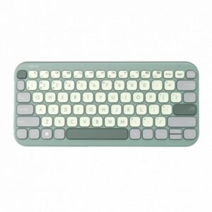 Tastatura wireless ASUS KW100, Culoare: Green Tea Latte - 90XB0880-BKB050