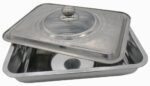 TAVA CUPTOR CU CAPAC, INOX, 35*26*7CM, VANORA HOME - VN-FM-SS3627