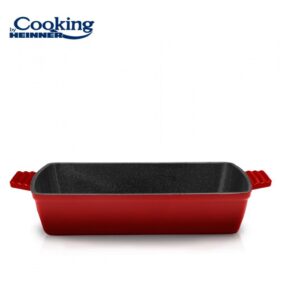 TAVA FONTA EMAILATA, 33x23x7 CM, RED LINE, COOKING BY HEINNER - HR-KN-TV33