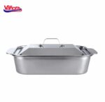 TAVA INOX CU CAPAC 36.5x22x7 CM, ZIRA, VANORA HOME - VN-FM-TC35
