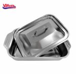 TAVA INOX CU CAPAC 36.5x22x7 CM, ZIRA, VANORA HOME - VN-FM-TC35