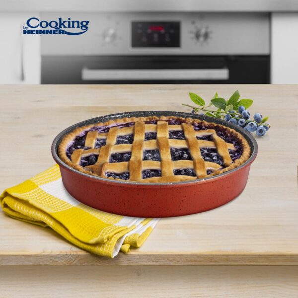 TAVA ROTUNDA ACOPERIRE CERAMICA 35x7 CM, ANCA, COOOKING BY HEINNER - HR-FM-A357