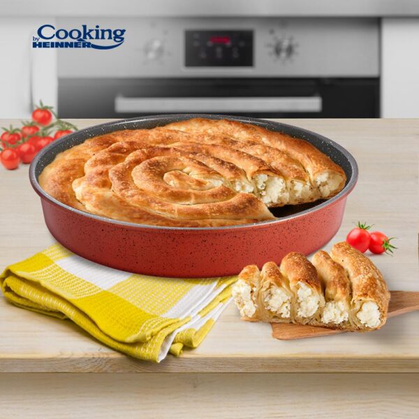 TAVA ROTUNDA ACOPERIRE CERAMICA 40x7 CM, ANCA, COOKING BY HEINNER - HR-FM-A407