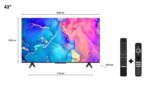 TCL 43"-108CM Qled Smart TV 4K Black - 43C635