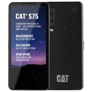 Telefon CAT S75, Single SIM, 6 GB RAM, 128 GB, 5G, Negru - CS75-DAB-ROE-NN
