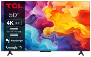 Televizor LED TCL 50P61B, 50" (126cm), 4K, Smart TV, Negru
