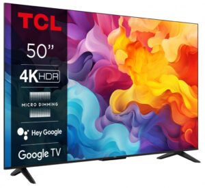 Televizor LED TCL 50P61B, 50" (126cm), 4K, Smart TV, Negru