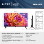 Televizor METZ LED 32MTH2000Z, 80 cm, HD, Clasa E (Model 2026) - imagine 5