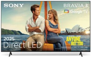 Televizor Sony BRAVIA 3 LED 65S35, 164 cm, Smart Google TV - K65S35B.CEI