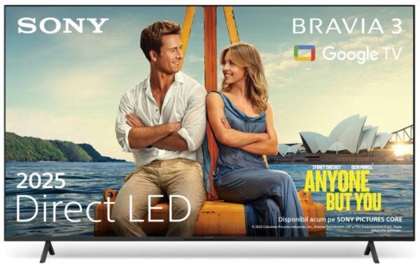Televizor Sony BRAVIA 3 LED 75S35, 189 cm, Smart Google TV - K75S35B.CEI