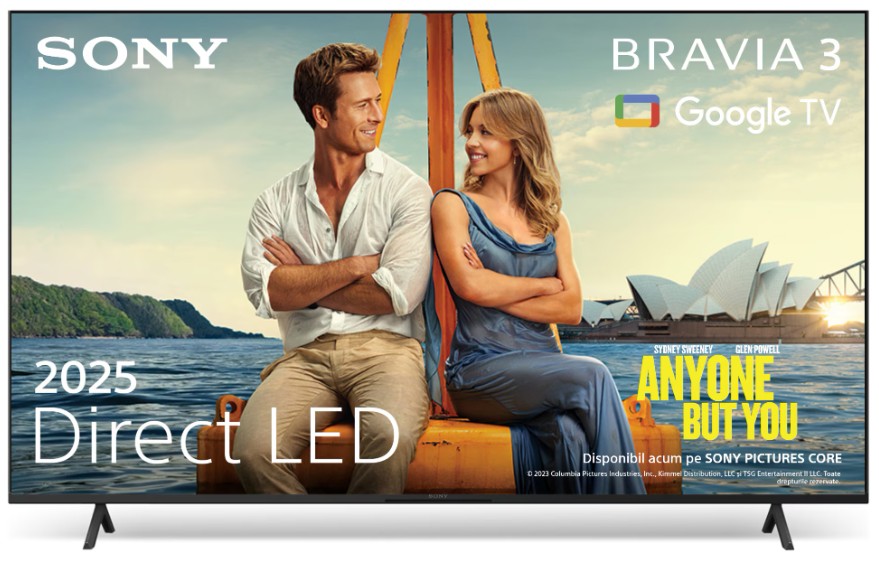 Televizor Sony BRAVIA 3 LED 75S35, 189 cm, Smart Google TV - K75S35B.CEI Televizor Sony BRAVIA 3 LED 75S35, 189 cm, Smart Google TV - K75S35B.CEI