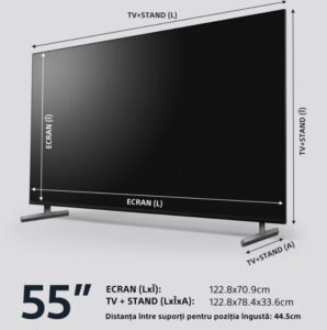 Televizor Sony BRAVIA LED 55X85L, 139 cm, Smart Google TV - KD55X85LAEP