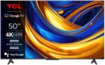 Televizor TCL LED 50P655, 50" (126 cm), Smart Google TV, 4K, Negru