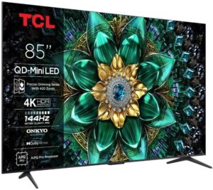 Televizor TCL Mini LED 85Q6C, 215 cm, Smart Google TV, 4K Ultra HD