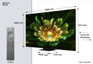 Televizor TCL Mini LED 85Q7C, 215 cm, Smart Google TV, 4K Ultra HD