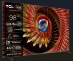 Televizor TCL Mini LED 98Q8C, 248 cm, Smart Google TV, 4K Ultra HD