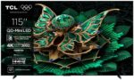 Televizor TCL MiniLed 115C7K, 291 cm, Smart Google TV, 4K Ultra HD
