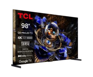 Televizor TCL QD-MiniLed 98X11K, 248 cm, Smart Google TV