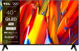 Televizor TCL QLED 40V5C, 100 cm, Smart Google TV, Full HD