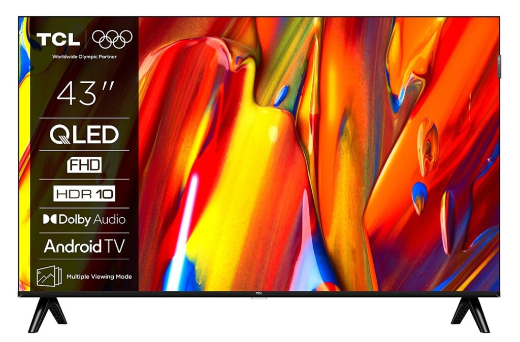 Televizor TCL QLED 43S59K, 108 cm, Smart Android TV, FHD-01 Televizor TCL QLED 43S59K, 108 cm, Smart Android TV, FHD - imagine 1