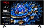 Televizor TCL QLED 43T69C, 108 cm, Smart Google TV, 4K Ultra HD