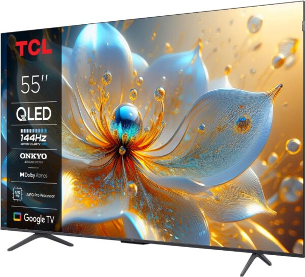 Televizor TCL QLED 55T8C, 139 cm, Smart Google TV, 4K Ultra HD