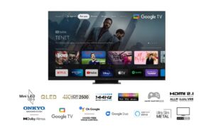 Televizor TCL QLED 65C935, 164 cm (65"), Smart Google TV, 4K, 144 hz