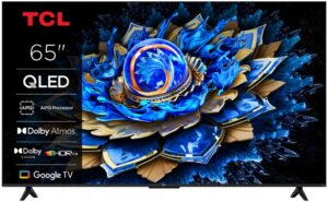 Televizor TCL QLED 65T69C, 164 cm, Smart Google TV, 4K Ultra HD