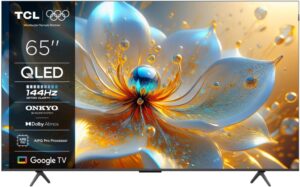 Televizor TCL QLED 65T8C, 164 cm, Smart Google TV, 4K Ultra HD