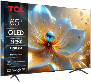 Televizor TCL QLED 65T8C, 164 cm, Smart Google TV, 4K Ultra HD