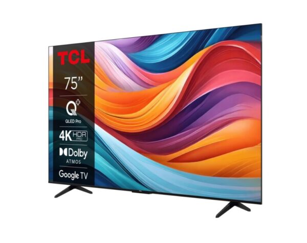 Televizor TCL QLED 75T7B, 189 cm, Smart Google TV, 4K Ultra HD