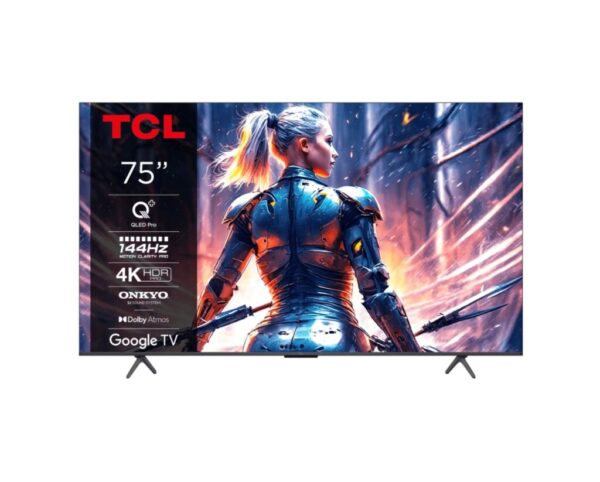 Televizor TCL QLED 75T8B, 189 cm, Smart Google TV, 4K Ultra HD