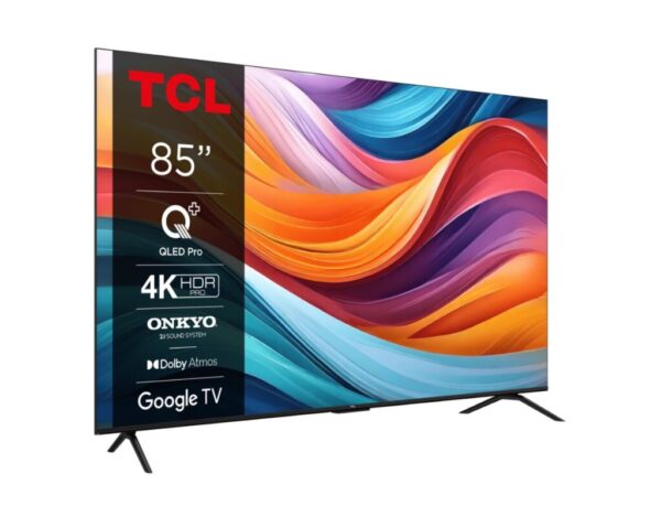 Televizor TCL QLED 85T7B, 214 cm, Smart Google TV, 4K Ultra HD