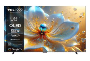 Televizor TCL QLED 98P89K, 248 cm, Smart Google TV, 4K Ultra HD, 144Hz