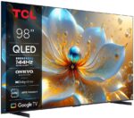 Televizor TCL QLED 98T8C, 248 cm, Smart Google TV, 4K Ultra HD