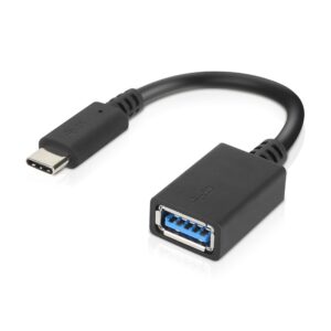 The USB-C Male to USB-A Female Cable Adapter connects - 4X90Q59481