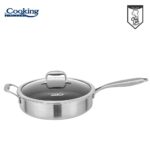 TIGAIE ADANCA INOX +CAPAC STICLA IN 3 STRATURI 28*7.5CM, 4.2 L - HR-MRK-28C