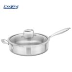 TIGAIE ADANCA INOX+CAPAC STICLA 28X7.5CM, ATOMIC3, COOKING BY HEINNER - HR-MRK-3A28