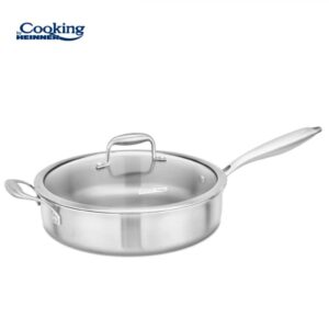 TIGAIE ADANCA INOX+CAPAC STICLA 28X7.5CM, ATOMIC3, COOKING BY HEINNER - HR-MRK-3A28