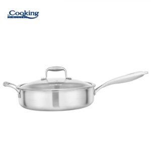 TIGAIE ADANCA INOX+CAPAC STICLA 28X7.5CM, ATOMIC3, COOKING BY HEINNER - HR-MRK-3A28