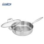 TIGAIE ADANCA INOX+CAPAC STICLA 28X7.5CM, ATOMIC3, COOKING BY HEINNER - HR-MRK-3A28 - imagine 3