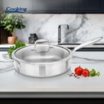 TIGAIE ADANCA INOX+CAPAC STICLA 28X7.5CM, ATOMIC3, COOKING BY HEINNER - HR-MRK-3A28 - imagine 5