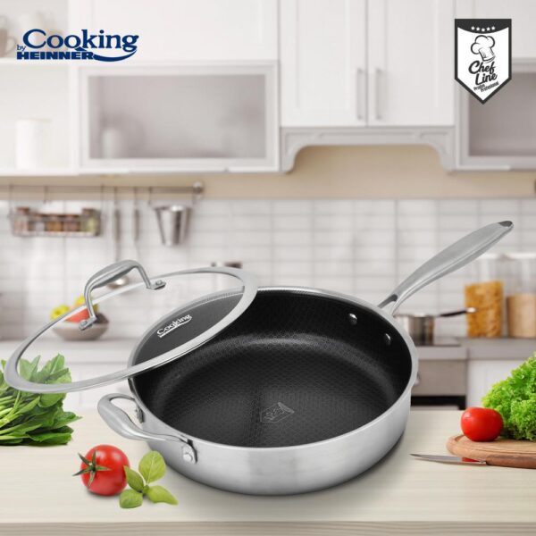 TIGAIE ADANCA+CAPAC, 24x6.5 CM, TITANIUM3, COOKING BY HEINER - HR-MRK-26C