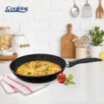 TIGAIE ALUMINIU FORJAT 24X4.8 CM, ONIX, COOKING BY HEINNER - HR-NL-24T