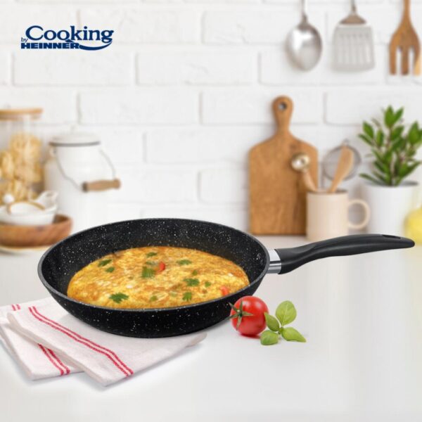 TIGAIE ALUMINIU FORJAT 24X4.8 CM, ONIX, COOKING BY HEINNER - HR-NL-24T